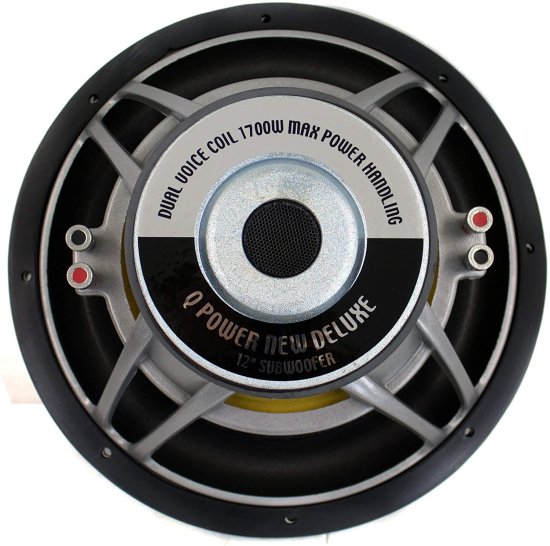 (2) NEW! Q-POWER QPF12 12" 3400W Deluxe シリーズ DVC カーオーディオ サブウーファー Subsの通販は