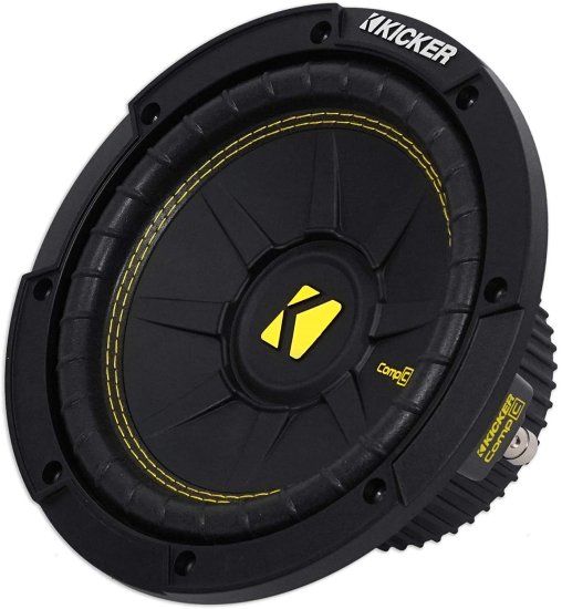 KICKER 44CWCS84 CompC 8 Inch 4 Ohm SVC 200W RMS Power and 400W Peak Power Dual Voice Coil Car Vehicle Audio サブウーファー, Blackの通販は