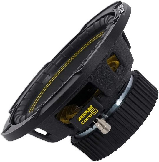KICKER 44CWCS84 CompC 8 Inch 4 Ohm SVC 200W RMS Power and 400W Peak Power Dual Voice Coil Car Vehicle Audio サブウーファー, Blackの通販は