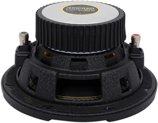 KICKER 44CWCS84 CompC 8 Inch 4 Ohm SVC 200W RMS Power and 400W Peak Power Dual Voice Coil Car Vehicle Audio サブウーファー, Blackの通販は