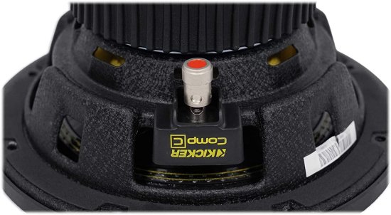 KICKER 44CWCS84 CompC 8 Inch 4 Ohm SVC 200W RMS Power and 400W Peak Power Dual Voice Coil Car Vehicle Audio サブウーファー, Blackの通販は