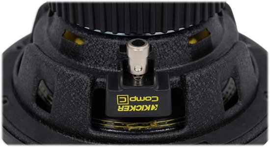 KICKER 44CWCS84 CompC 8 Inch 4 Ohm SVC 200W RMS Power and 400W Peak Power Dual Voice Coil Car Vehicle Audio サブウーファー, Blackの通販は