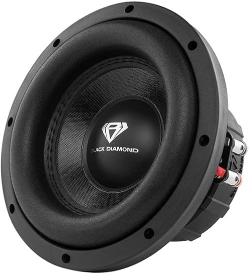 Black Diamond DIA-8D4 Car サブウーファー 8" 400W Max Power, 200W RMS, Dual 4 Ohms, DVC (1 スピーカー)_5