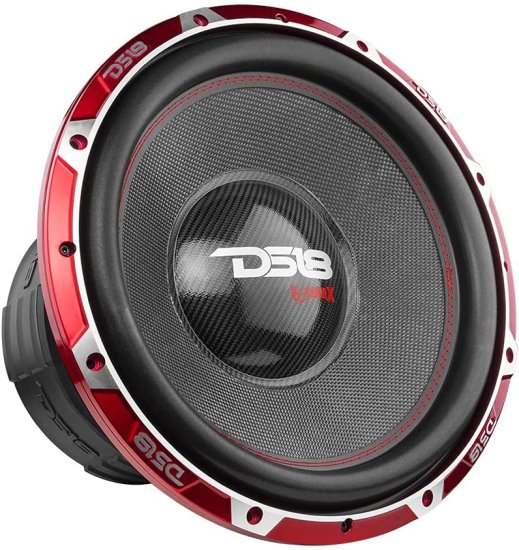 DS18 HOOL-X15.2DSPL Hooligan X 15 Inch SPL カーオーディオ サブウーファー 4000W Rms 4" Dual Voice Coil 2-Ohm DVC 2+2 Ohm (1 スピーカー)