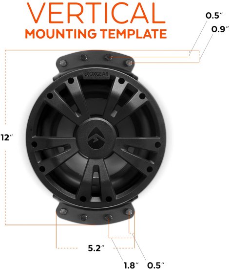 ECOXGEAR SoundExtreme ES08 Waterproof 8-inch サブウーファー with Built-in 500-Watt アンプ_5