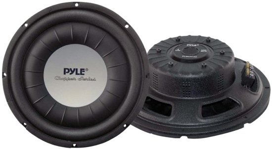 Car Vehicle サブウーファー Audio スピーカー - 12 Inch 1200W Power Ultra Slim DVC サブウーファー w/ Dual 2.5” Kapton Voice Coil, 4 Ohm Imped_1