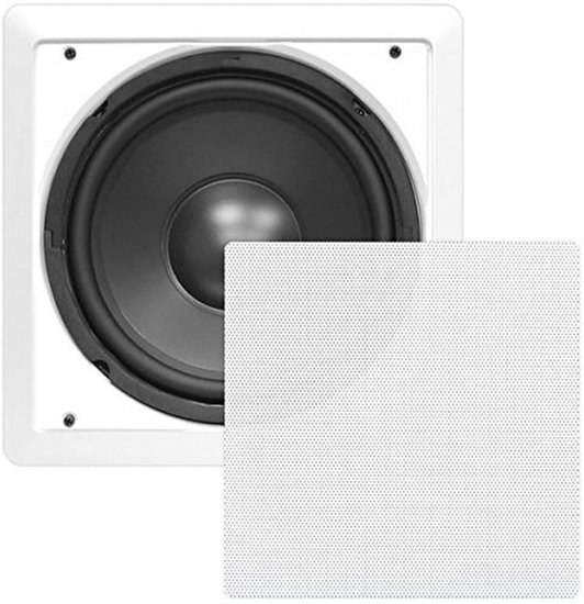 Ceiling Wall Mount Enclosed スピーカー - 360W ステレオ In-wall / In-ceiling 10" Enclosed フルレンジ サブウーファー スピーカーシステム - 40Hz
