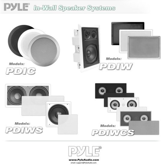 Ceiling Wall Mount Enclosed スピーカー - 360W ステレオ In-wall / In-ceiling 10" Enclosed フルレンジ サブウーファー スピーカーシステム - 40Hz_5
