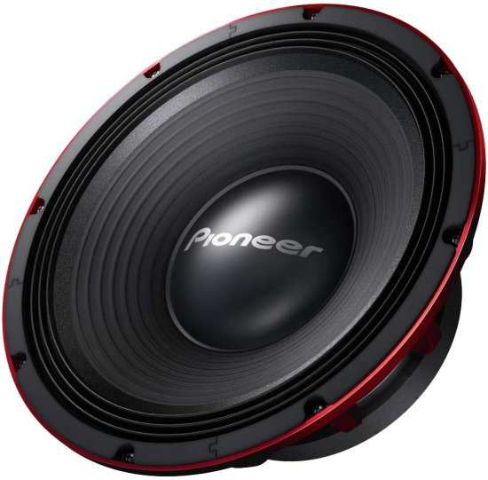 Pioneer TSW1200PRO 12-Inch 1500W RIBEDGE/EAC サブウーファー Black/RED