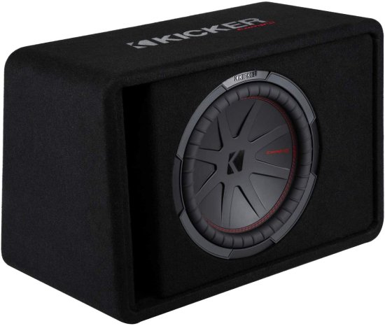 KICKER CompR 12" (30cm) シングル サブウーファー in Vented encl, 2-ohm, RoHS Compliant