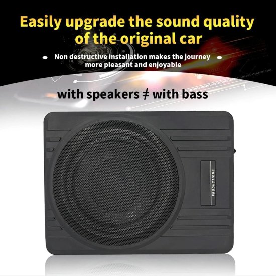 な MIYUE 10 Car サブウーファー Low Profile 200W 12V Aluminum