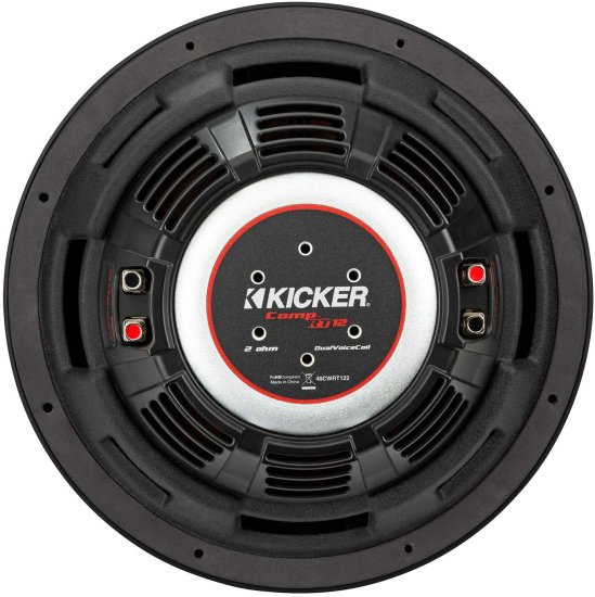 KICKER CompRT 12"(30cm) サブウーファー, DVC, 2-ohm, RoHS Compliant_5