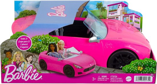 Barbie バービーコンバーチブル2シーター車、ローリングホイールと現実
