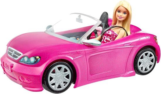 Barbie バービーコンバーチブルと人形パック、Pinkの通販はau PAY