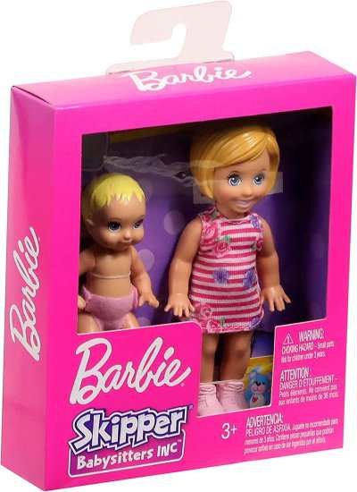 Barbie バービー Skipper Babysitters Inc. Dolls、2パックの兄弟人形 ...