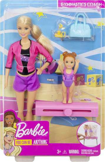 Barbie バービー体操のコーチDolls＆Playsetブロンドのコーチバービー