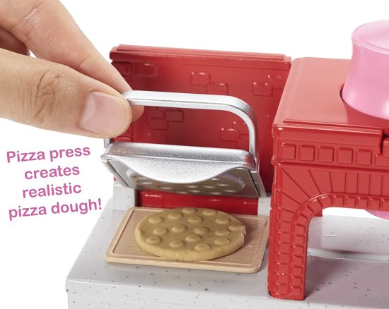 Barbie バービーピザシェフ人形とプレイセット_3