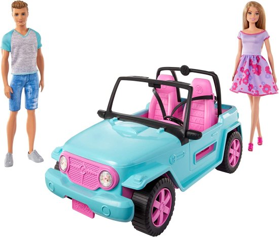 Barbie - バービー 人形 車 服など Barbie オフロード車と人形を備えたバービーGHT35プレイセット