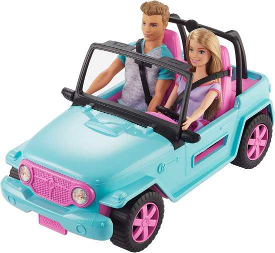 Barbie オフロード車と人形を備えたバービーGHT35プレイセット