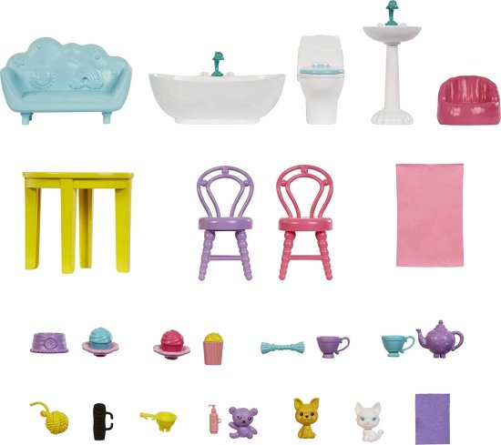 Barbie バービーチェルシープレイハウス（?20インチ）スライド、プール、ボールピット、ペットの子犬＆子猫、エレベーター、15+アクセサリー、3-7歳のギフトを_2