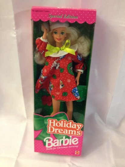 Barbie 1994ホリデードリームクリスマスブロンドバービー人形_1