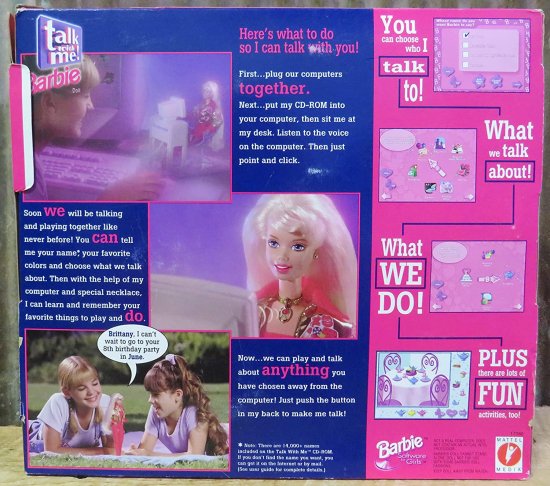Barbie バービートークミードールw cd rom＆more！ （1997）[おもちゃ]_5