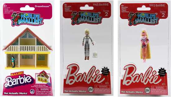Barbie 世界最小のマリブバービードリームハウスと世界最小のバービーシリーズ2人形-3アイテムの束の通販は