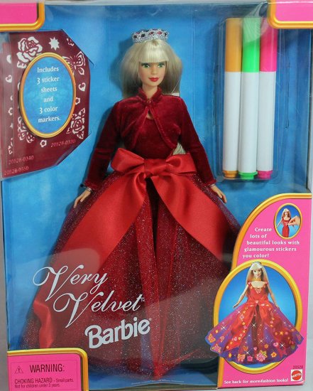 Barbie バービー20528 1998非常にベルベット人形の通販は
