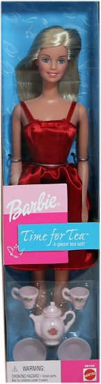 Barbie ティードールのバービー時間w 4ピースティーセット（2000）の通販は