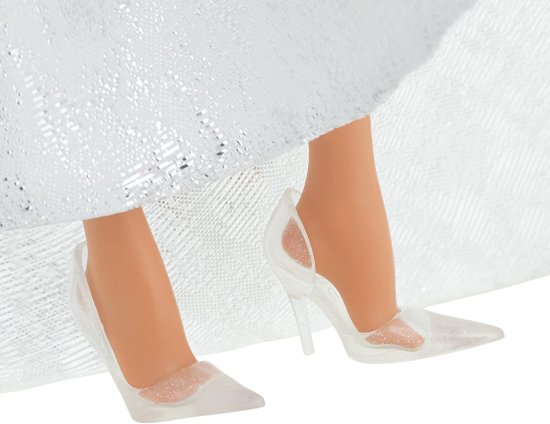 Barbie バービーシグネチャー2021ホリデードール（12インチ、ブルネットの髪）シルバーガウン、人形スタンドと信頼性の証明書、6歳以上の贈り物_4