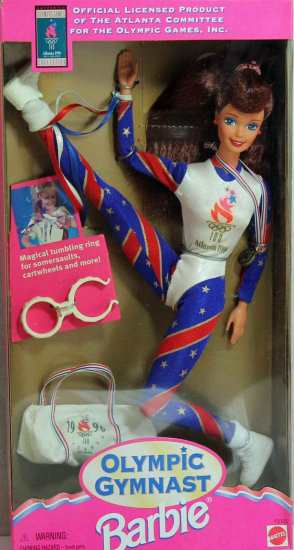Barbie バービーオリンピック体操選手バービー人形（オーバーンヘア1995）の通販は