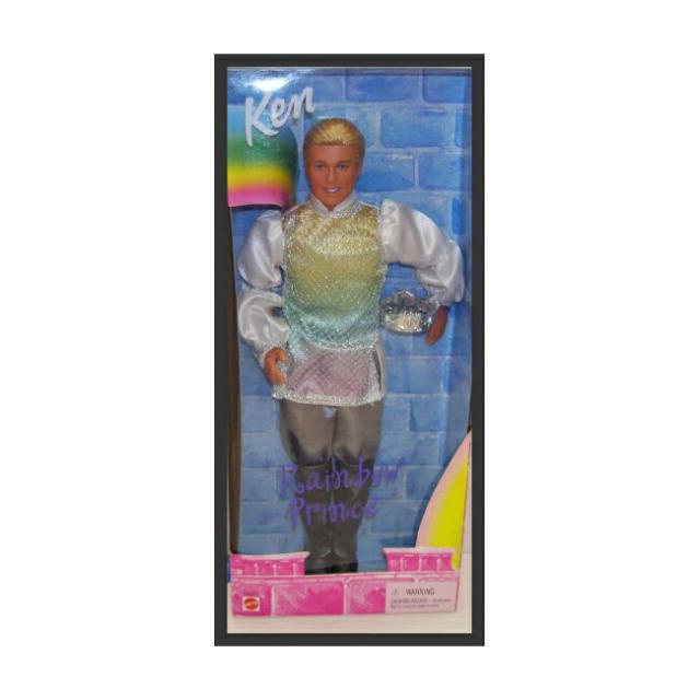 Barbie 珍しいレインボープリンスケンバービー人形