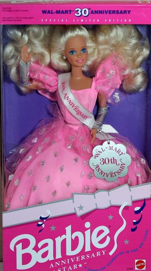 Barbie バービーアニバーサリースタードールウォルマート30周年記念特別限定版（1992）