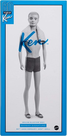 Barbie バービーシグネチャーケン60周年記念ビンテージ人形の再現（12インチ）シルクストーンボディとリストタグを備えた大人のコレクター用_6