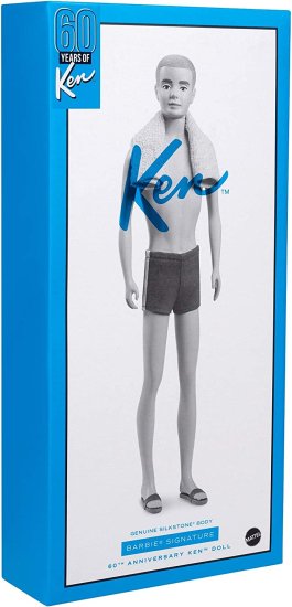 Barbie バービーシグネチャーケン60周年記念ビンテージ人形の再現（12インチ）シルクストーンボディとリストタグを備えた大人のコレクター用_9