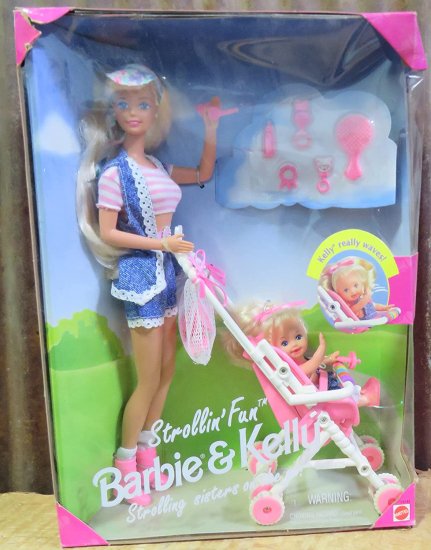 Barbie Mattel Strollin '楽しいバービー＆ケリーの通販は