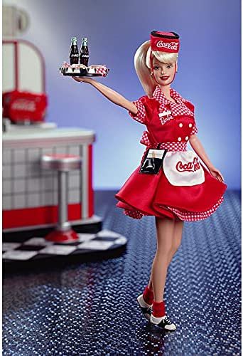 Barbie Mattel Year 1998 バービー Collector Edition：ウェイトレスとしてのコカコーラバービー。_5