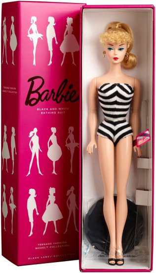 Barbie バービーティーンエイジファッションモデルコレクション黒と白の水着スーツバービー人形｜au PAY マーケット