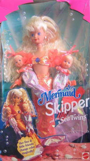 Barbie バービーマーメイドスキッパー＆シーツインズドールズ（1993）