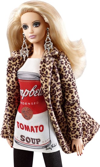 Barbie バービーコレクターのアンディウォーホルキャンベルのスープは1ドールできます_2