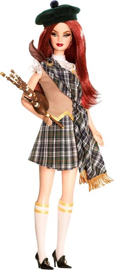 Barbie ワールドスコットランドのバービー人形