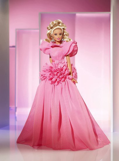 Barbie バービーシグネチャーピンクコレクション人形3、シルクストーン