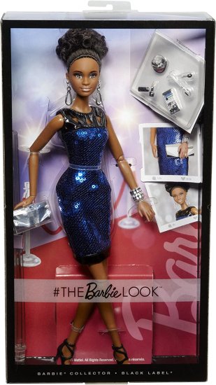 未使用品】バービー人形クラシックブラックドレス黒髪