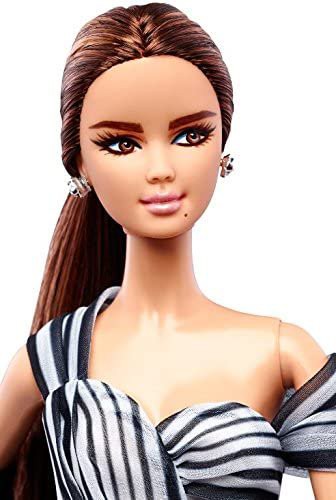 Barbie 黒と白のコレクションシフォンボールガウンバービー人形