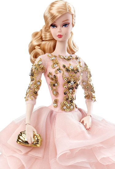 Barbie バービーブラッシュ＆ゴールドカクテルドレス_4