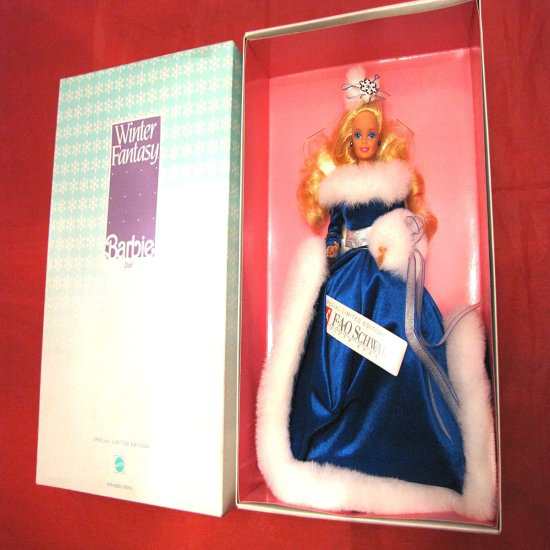 Barbie バービー 5946 1990 FAO Schwarz Winter Fantasy Doll