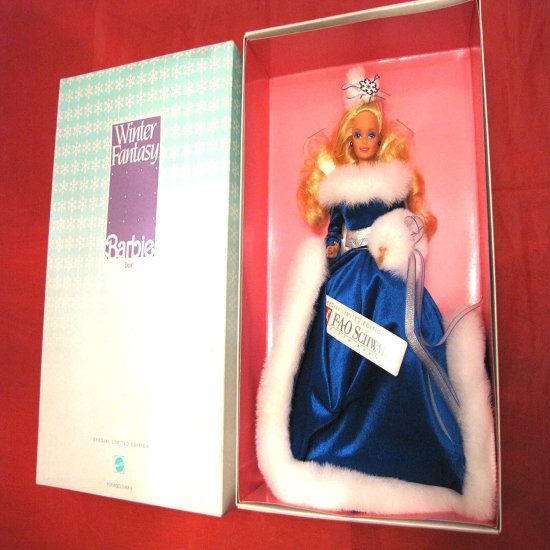 Barbie バービー 5946 1990 FAO Schwarz Winter Fantasy Doll_1