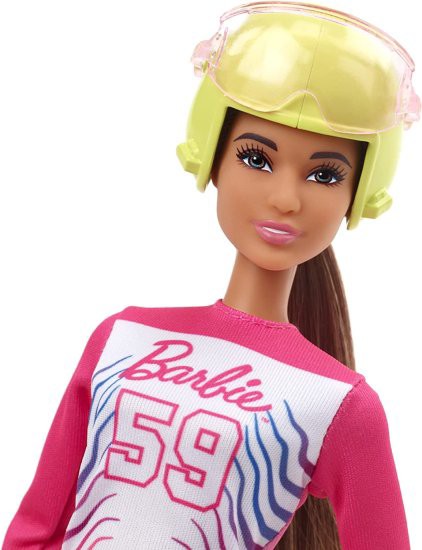 Barbie バービーウィンタースポーツパラアルパインスキーヤーブルネットドール（12インチ）シャツ、ズボン、ヘルメット、手袋、ポール、｜au PAY  マーケット