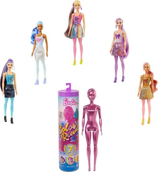 Barbie バービーの色は、7つの驚きで人形を明らかにします：4