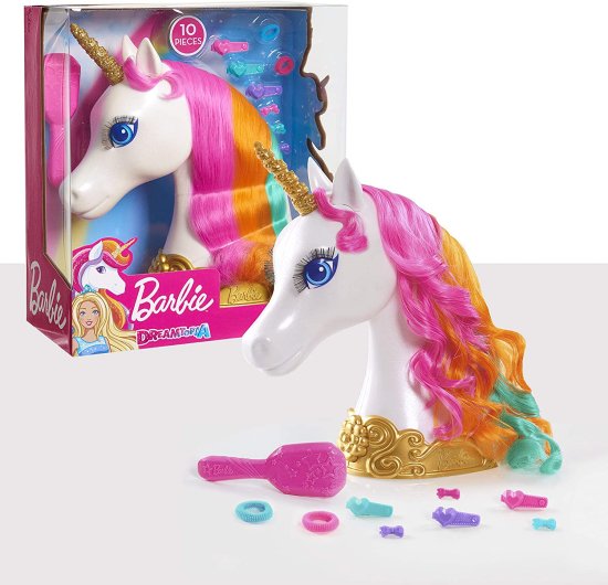 Barbie バービードリームトピアユニコーンスタイリングヘッド、10ピース、ただ遊ぶの通販は
